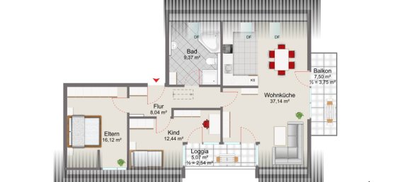 3 rooms Apartment in Munich, Germany No. 140512 13