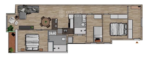 2 غرف نوم شقة في Sants-Montjuic, Spain رقم 80387 4