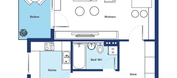 Квартира с 1 спальней в Бодензе, Германия № 75126 35