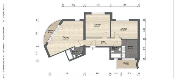 3-salle Appartement à Dusseldorf, Germany No. 341098 10
