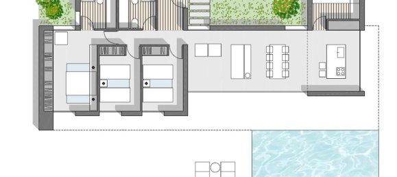 3 غرف نوم فيلا في Pedreguer, Spain رقم 8343 3