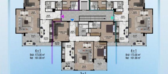 4 rooms Apartment in Cikcilli, Turkey No. 9951 18