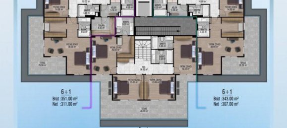 4 rooms Apartment in Cikcilli, Turkey No. 9951 19