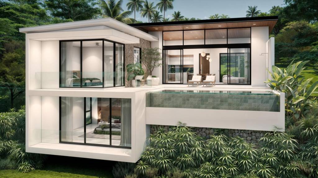 Вилла с 3 спальнями в Самуй, Таиланд № 62025