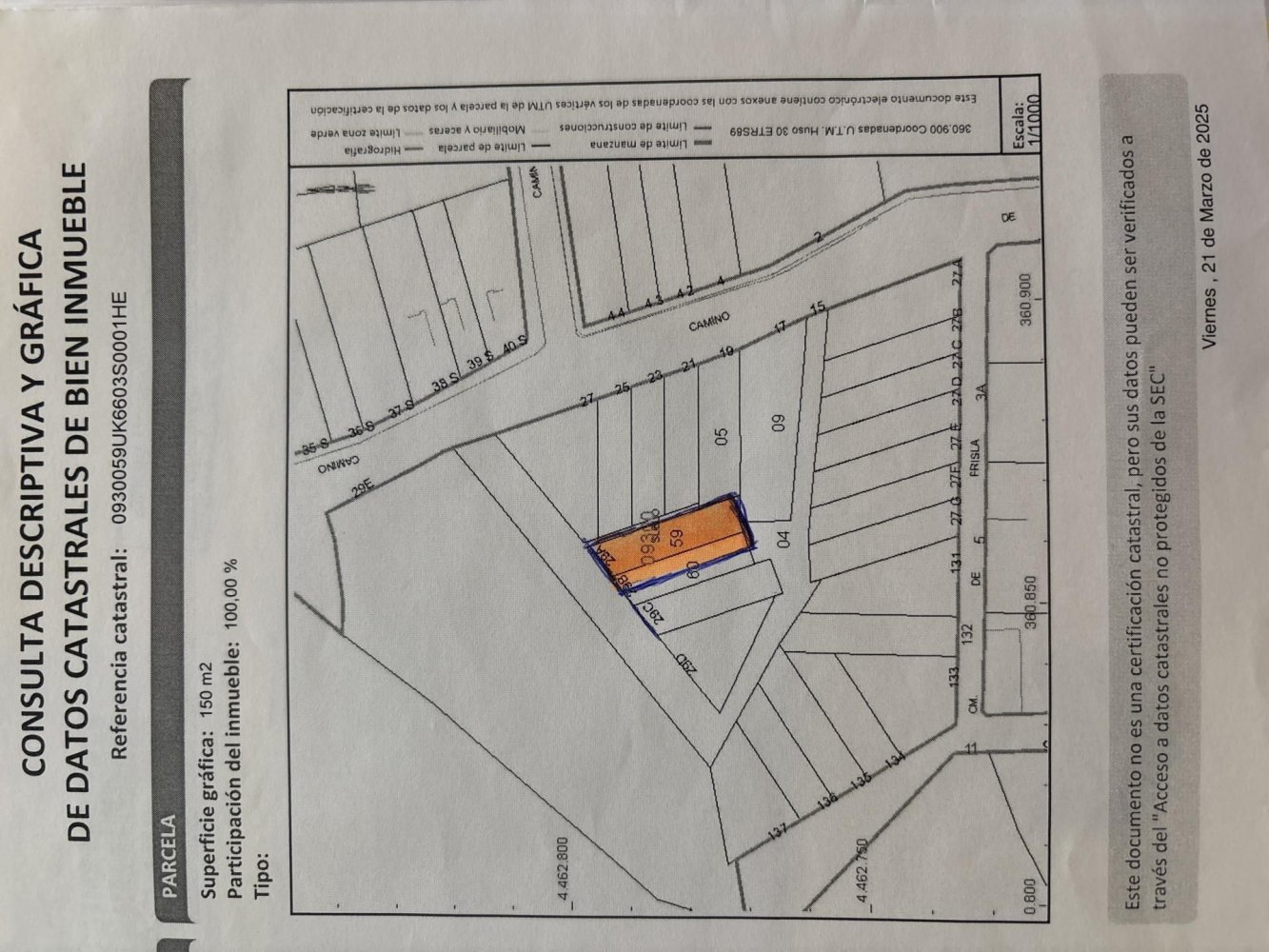  قطعة أرض في La Adrada, Spain 203متر مربع رقم 207820