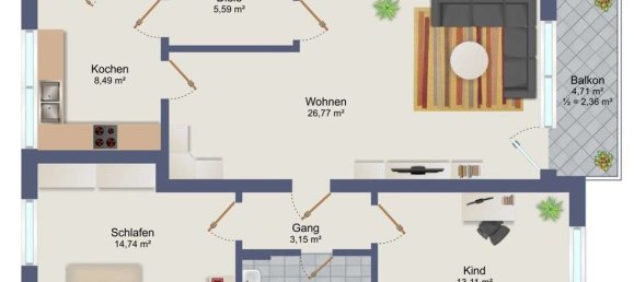 Apartamento T2 em Bad Tolz-Wolfratshausen, Germany N.º 231513 12