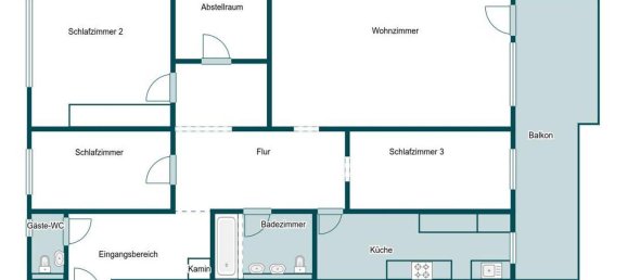 Квартира с 3 спальнями в Reutlingen, Германия № 272451 18