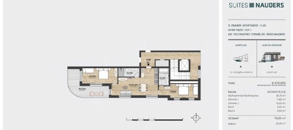 3 rooms Apartment in Nauders, Austria No. 174432 14