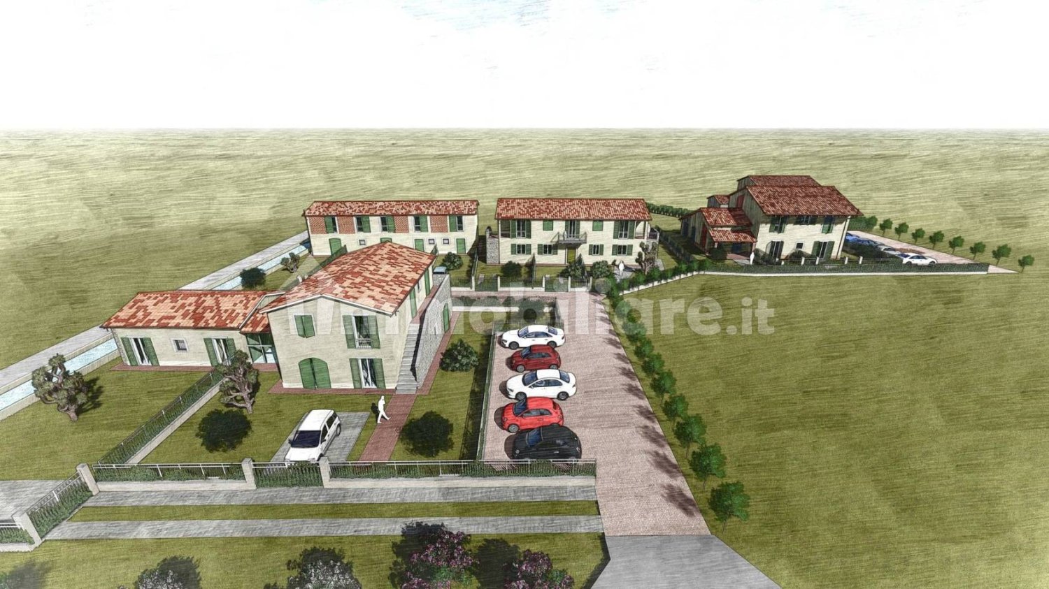 Дом с 3 комнатами в Амелья, Италия № 109056