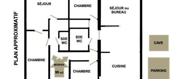 3 غرف نوم شقة في Levallois-Perret, France رقم 185196 3