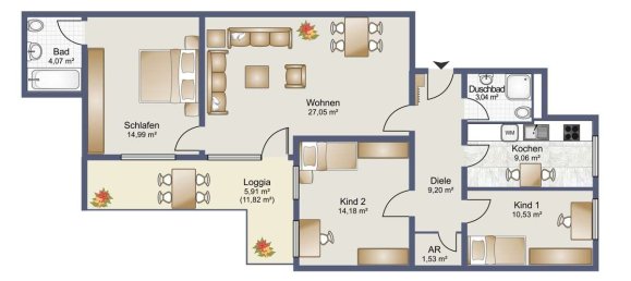 Apartamento de 3 dormitorios en Lower Saxony, Germany No. 297435 14