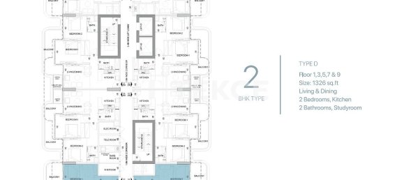 Apartamento de 2 dormitorios en Dubai, UAE No. 111711 29