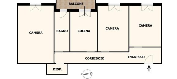 Apartamento de 3 habitaciónes en Genoa, Italy No. 174414 2