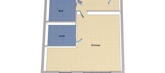 Студия в Фридрихсхайн, Германия № 340603 8