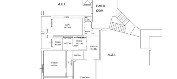 Apartamento de 3 divisões em Bergamo, Italy N.º 3446 13