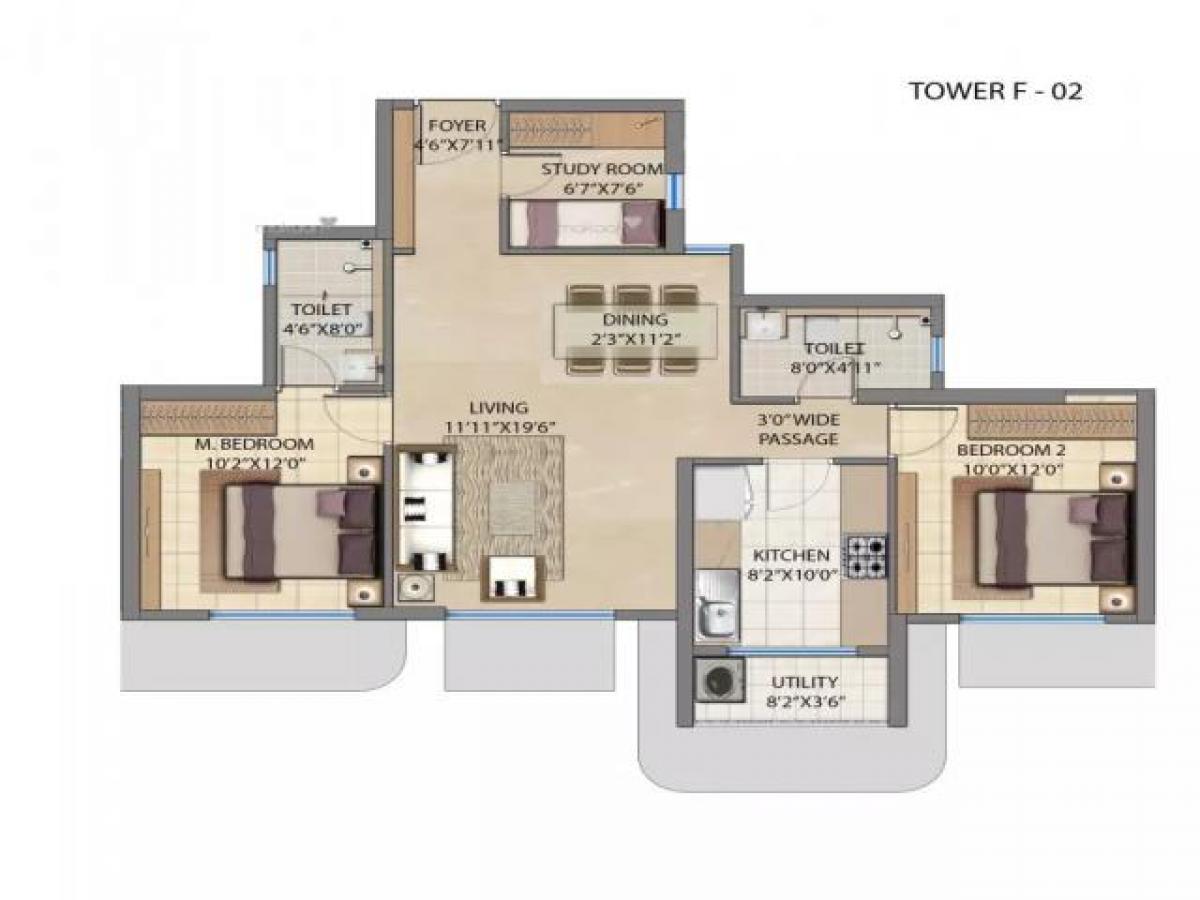 2 bedrooms House in Mumbai, India No. 24280