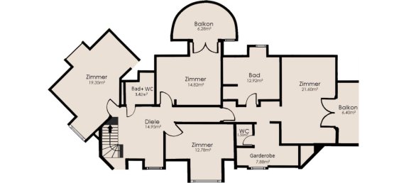 7غرفة فيلا في Baden, Austria رقم 204318 33