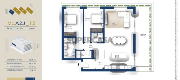 2 Schlafzimmer Wohnung in Vila Nova de Gaia, Portugal, Nr. 160817 9