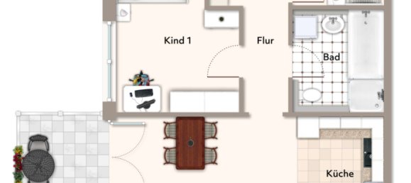 4غرفة شقة في Erlangen-Hochstadt, Germany رقم 187526 2
