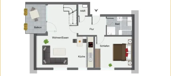 1 غرف نوم منزل ذو طابقين في Munster, Germany رقم 44048 13