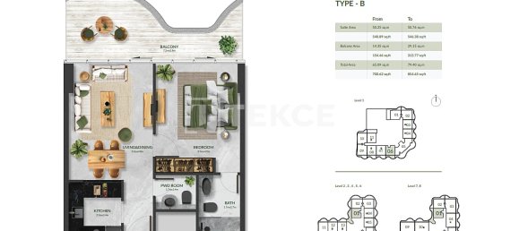 4 dormitorios apartamento en venta en Al Marjan Island, Ras Al Khaimah, UAE № 123460 14