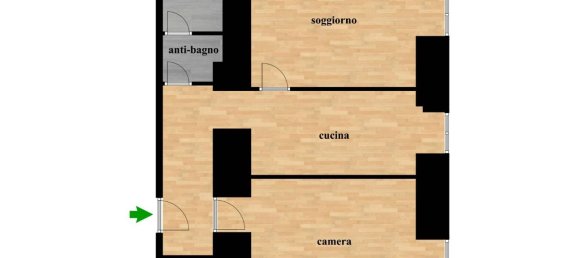 Квартира с 2 комнатами в Рим, Италия № 28251 16