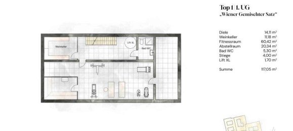 Замки и поместья с 7 комнатами в Клоштернойбург, Австрия № 185306 12