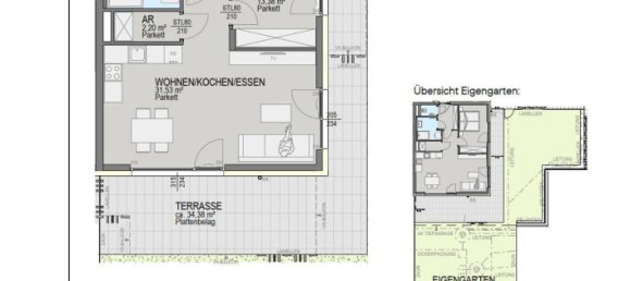 2 rooms Apartment in Klagenfurt am Worthersee, Austria No. 37926 2