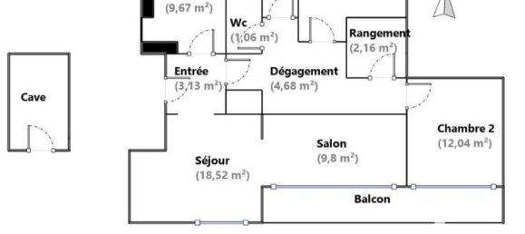 2 bedrooms Apartment in Fleury-les-Aubrais, France No. 159401 3