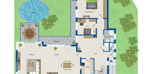 Бунгало с 6 комнатами в Эрланген, Германия № 21541 26