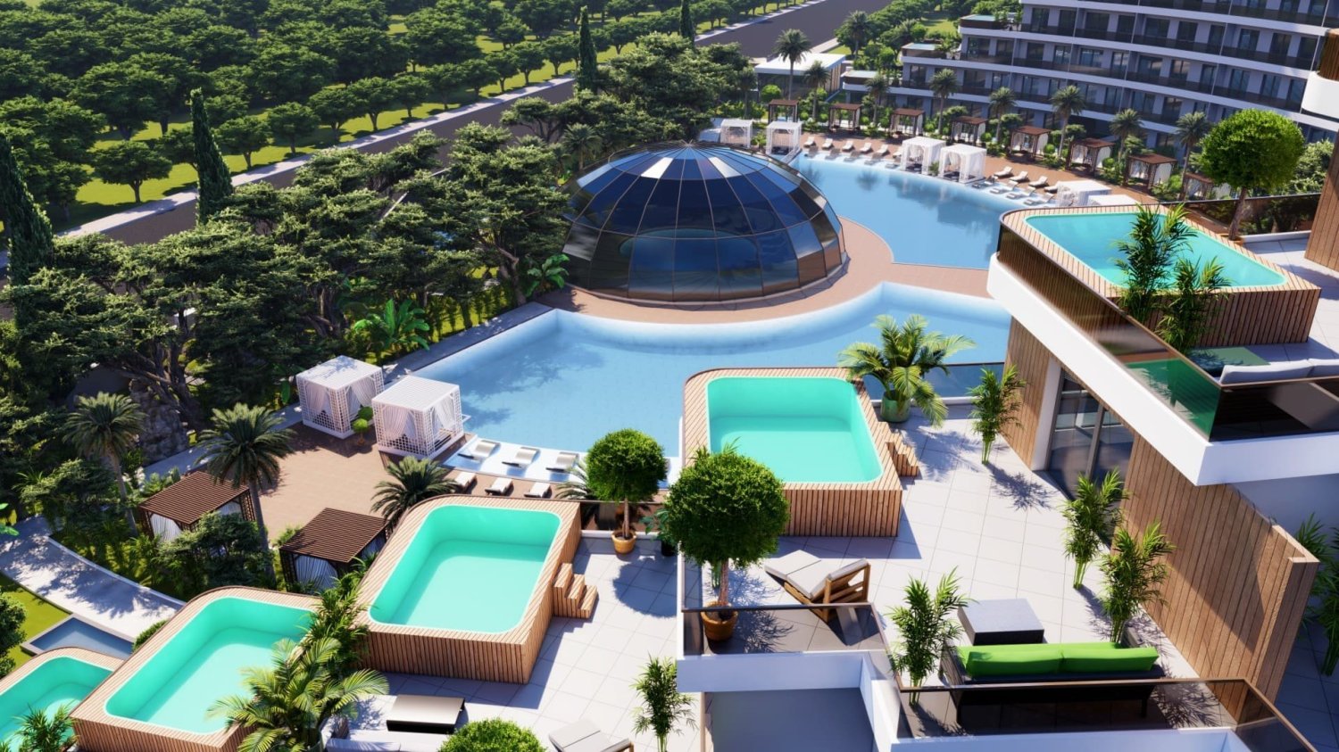 Wohnung 1+1 in Sea Magic Garden, Aksu, Turkey, Nr. 40101