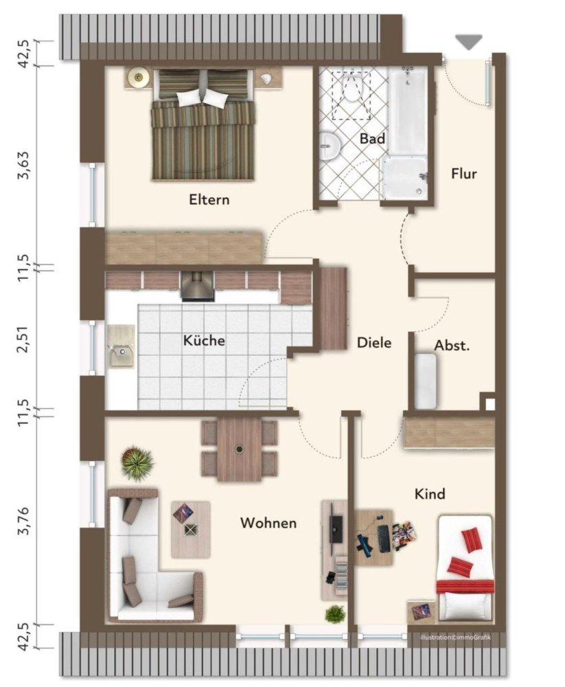 2 bedrooms Apartment in Aurich, Germany No. 313602