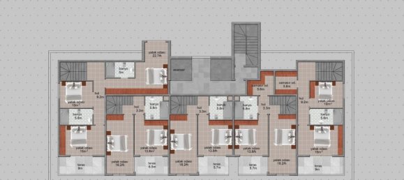 2-salle Appartement à Avsallar, Turkey No. 29931 22
