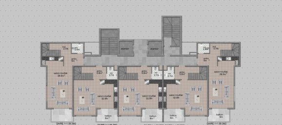 2-salle Appartement à Avsallar, Turkey No. 29931 23