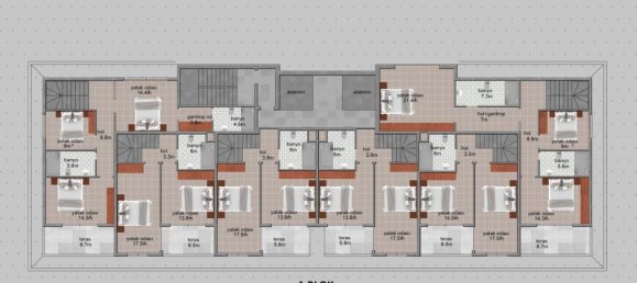 2-salle Appartement à Avsallar, Turkey No. 29931 14