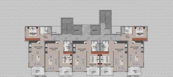 2-salle Appartement à Avsallar, Turkey No. 29931 11