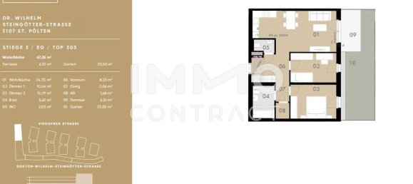 2 Schlafzimmer Wohnung in St. Pölten, Austria, Nr. 3587 18