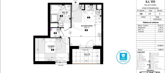 Квартира с 1 спальней в Страсбург, Франция № 75263 2