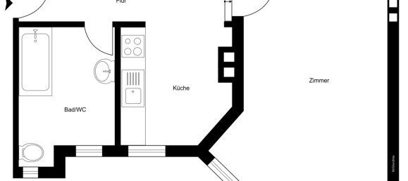 استوديو في Kreuzberg, Germany رقم 109026 3