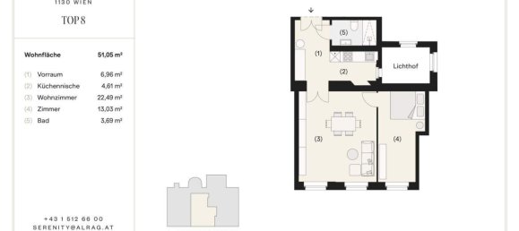 2-salle Appartement à Hietzing, Austria No. 261798 24