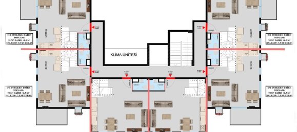 شقة 1+1 في Oba, Turkey رقم 5999 3