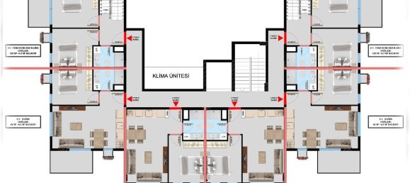 شقة 1+1 في Oba, Turkey رقم 5999 25