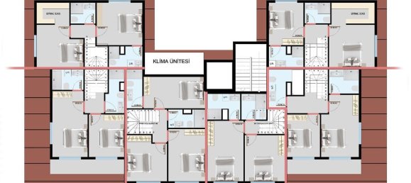 شقة 1+1 في Oba, Turkey رقم 5999 4