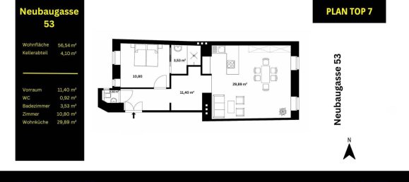 2 rooms Apartment in Neubau, Austria No. 182436 6