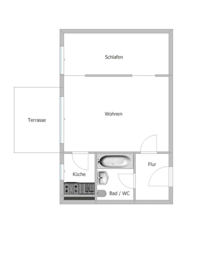 استوديو في Kempten, Germany رقم 343277