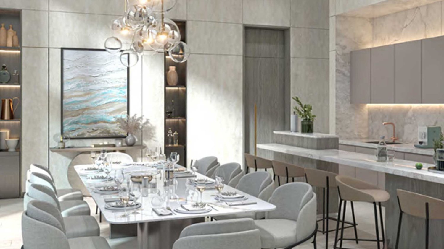 Квартира с 2 спальнями в CAPE HAYAT, Mina Al Arab, ОАЭ № 62071