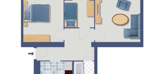 2 rooms Apartment in Zehlendorf, Germany No. 111775 2