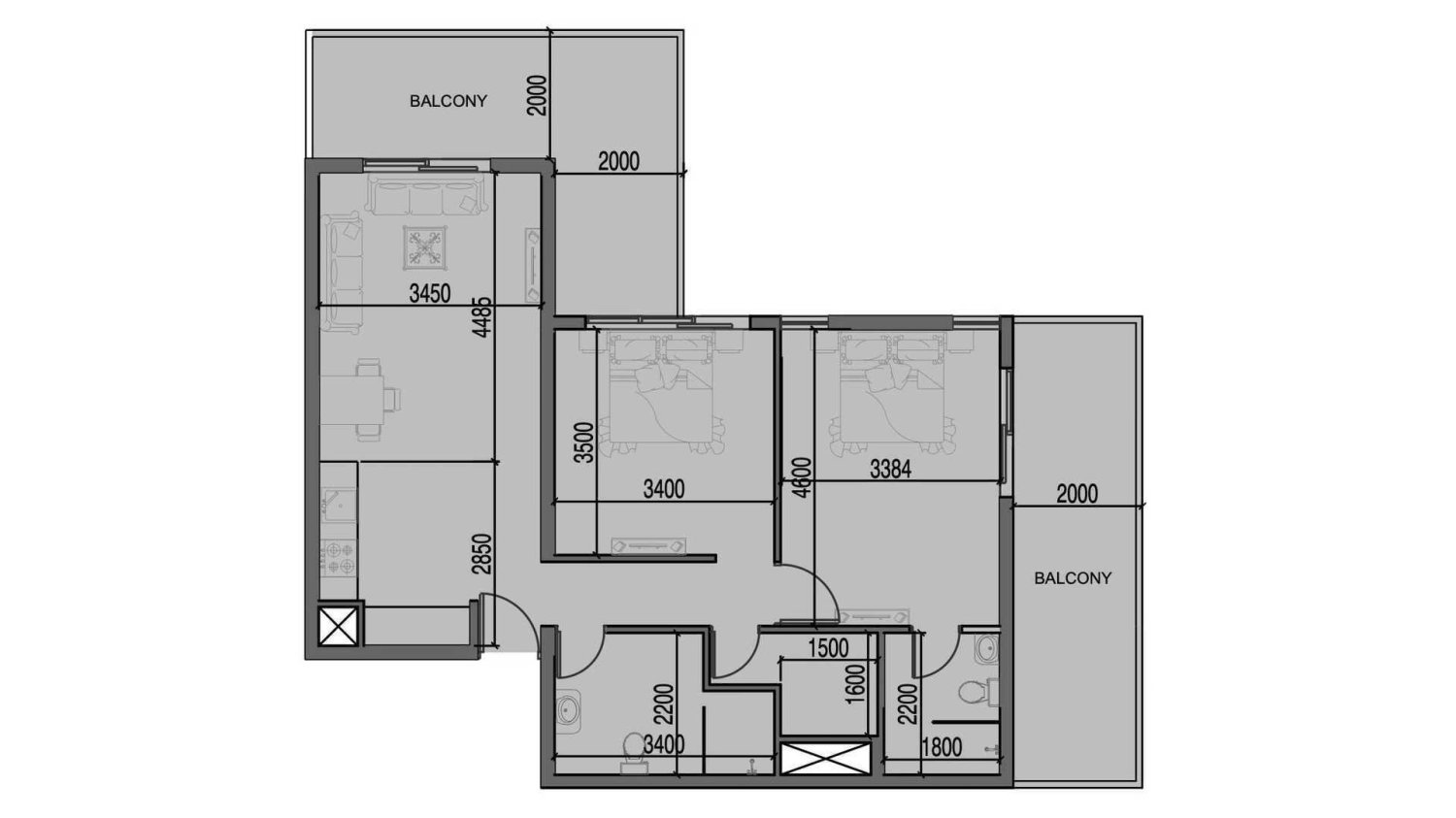 2 bedrooms Apartment in Al Haseen Residences 3, Dubai, UAE No. 63212
