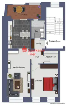 2 Schlafzimmer Wohnung in Trier-Saarburg, Germany, Nr. 286689