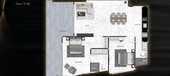 2 chambres Condo à Pattaya, Thailand No. 11638 23